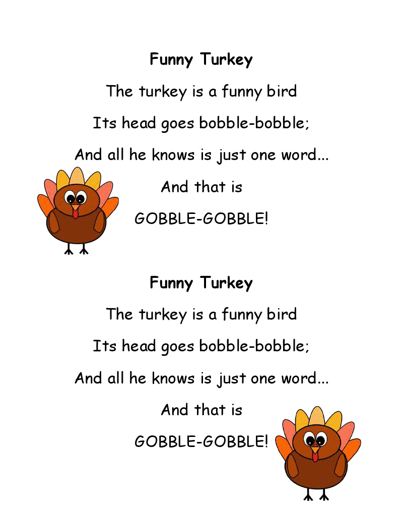 Poem About Turkeys