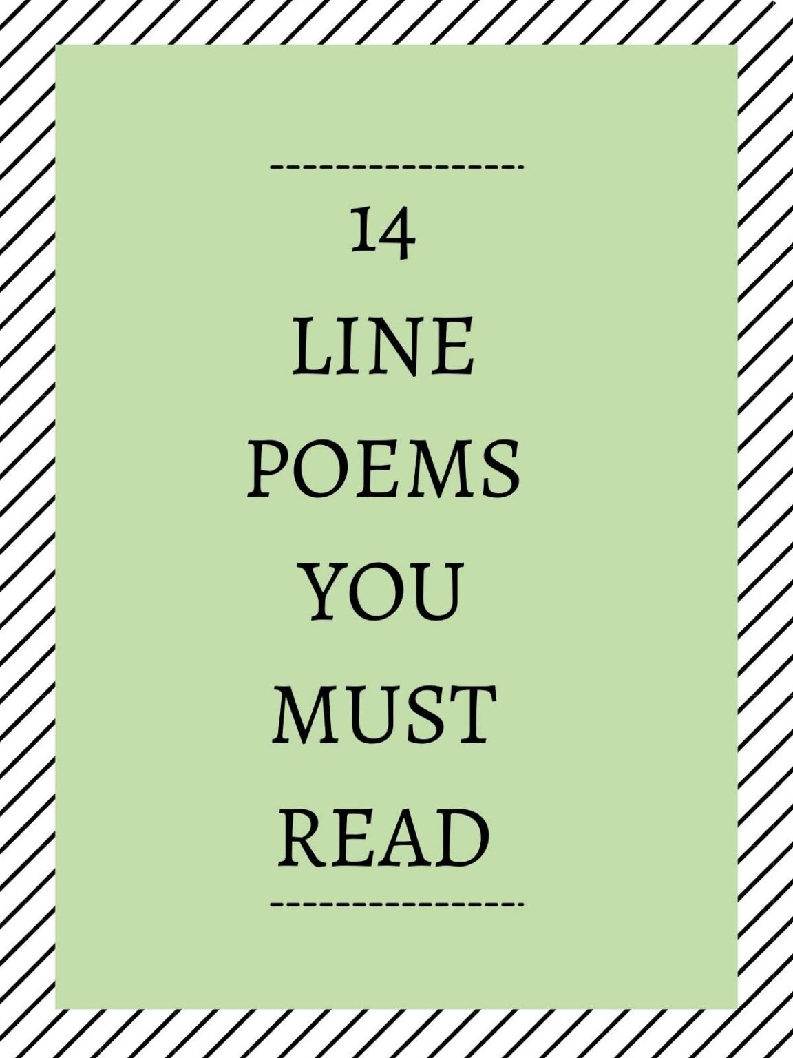 Line Poems Examples
