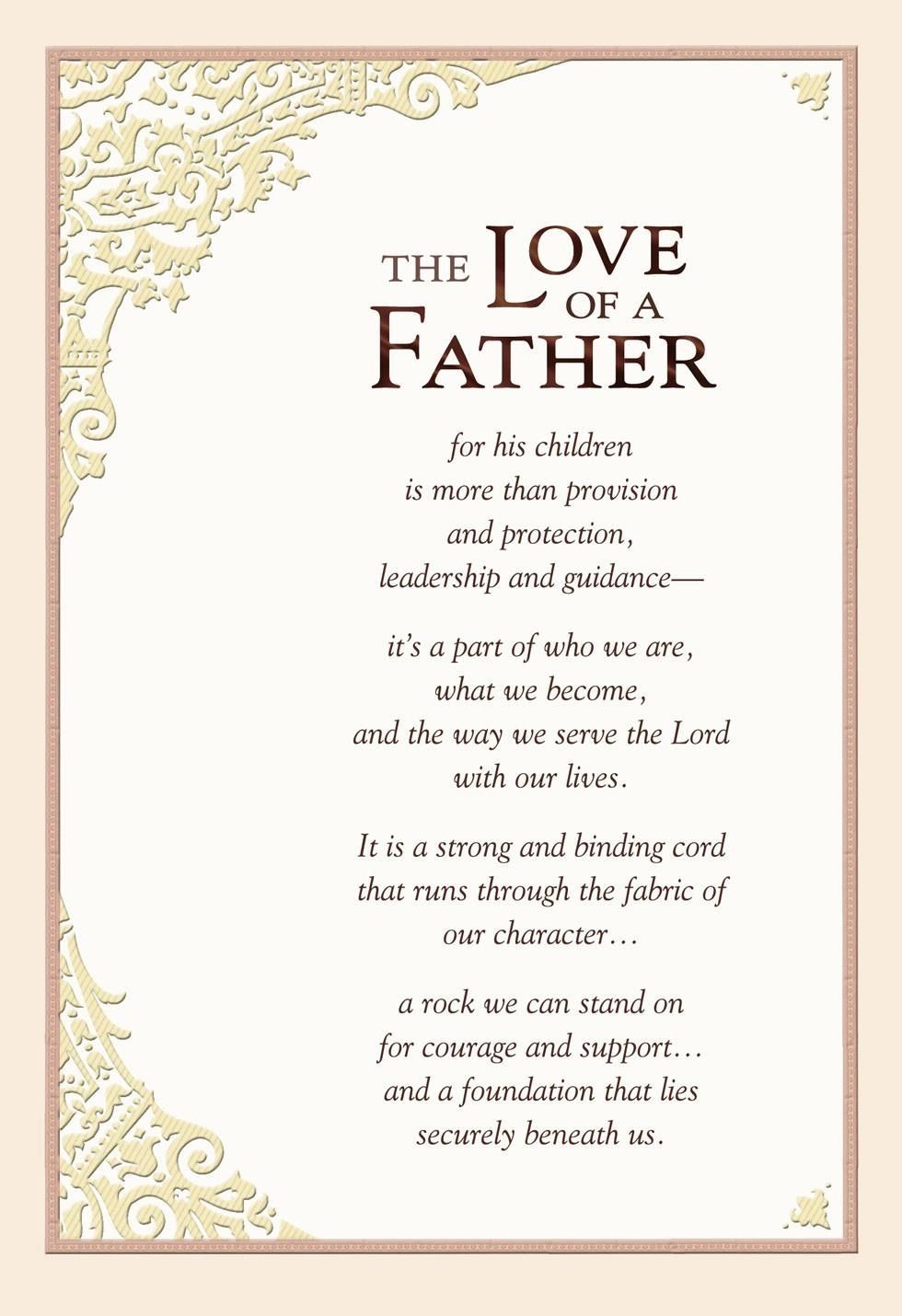 Short Fathers Day Spiritual Poems
