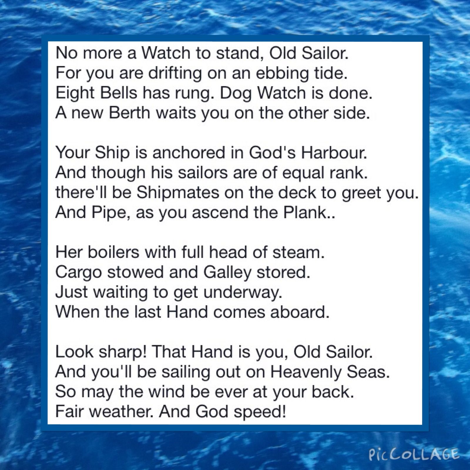 Sailboat Poem About Death