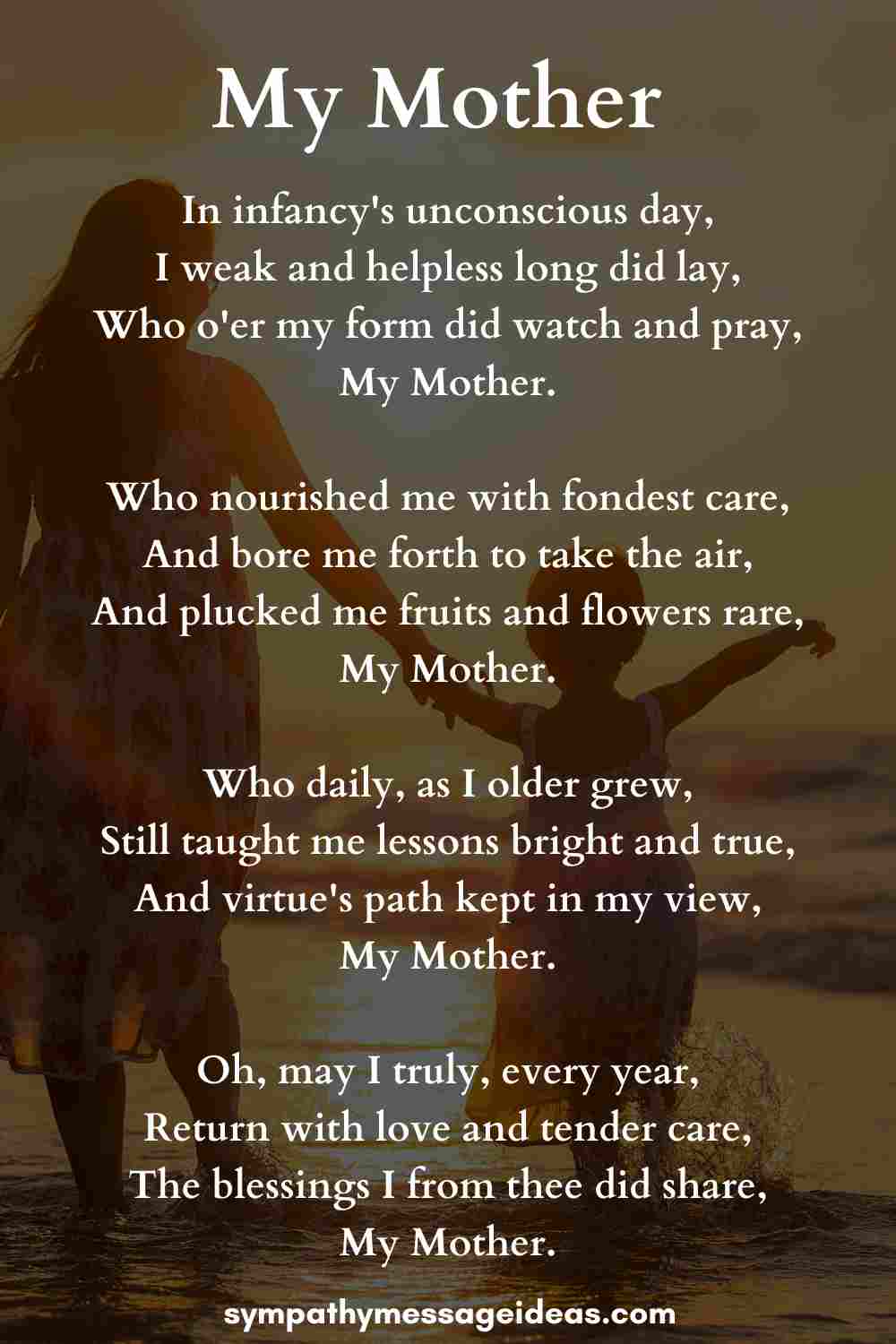 Poems About Mothers Passing