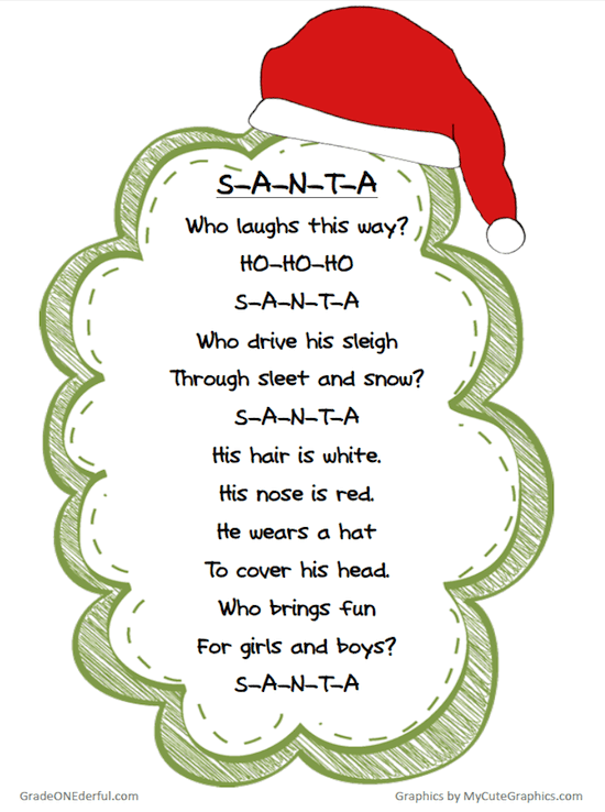 Christmas Poems Cute